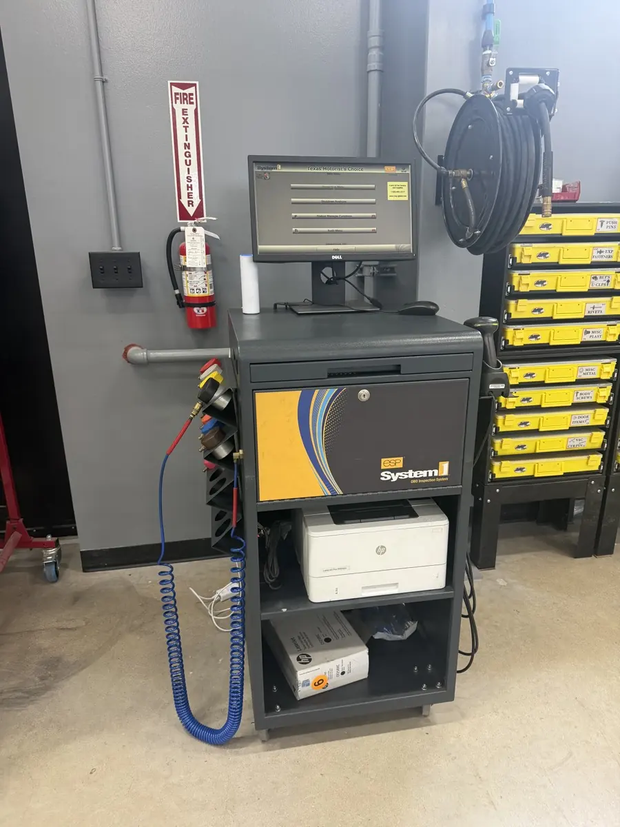 Texas OBD emissions inspection analyzer at Total Auto Works