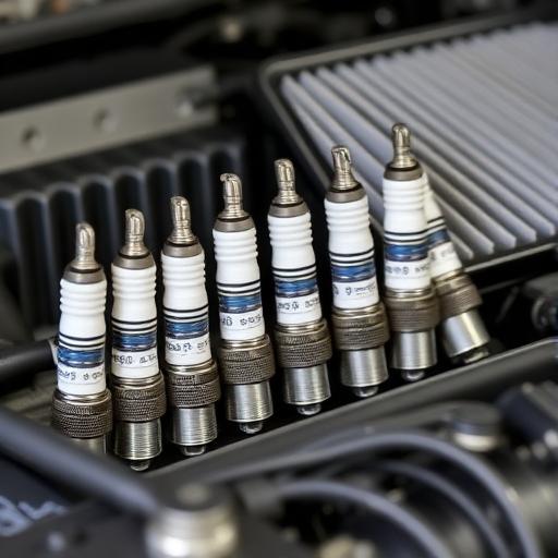 New spark plugs being installed